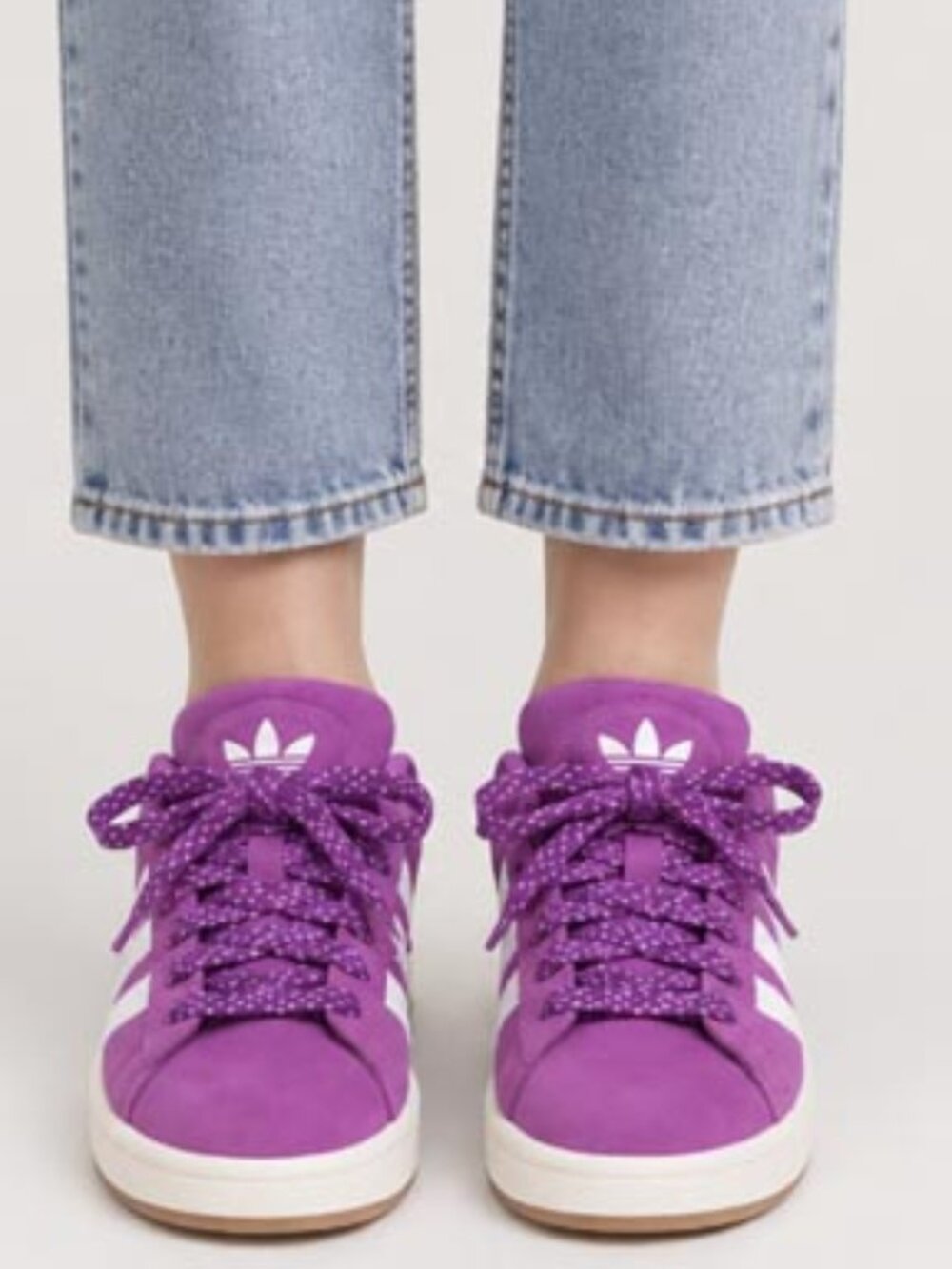 Adidas Originals Purple Suede Lace-Up Sneakers Size 10W